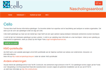Tablet Screenshot of cello.be